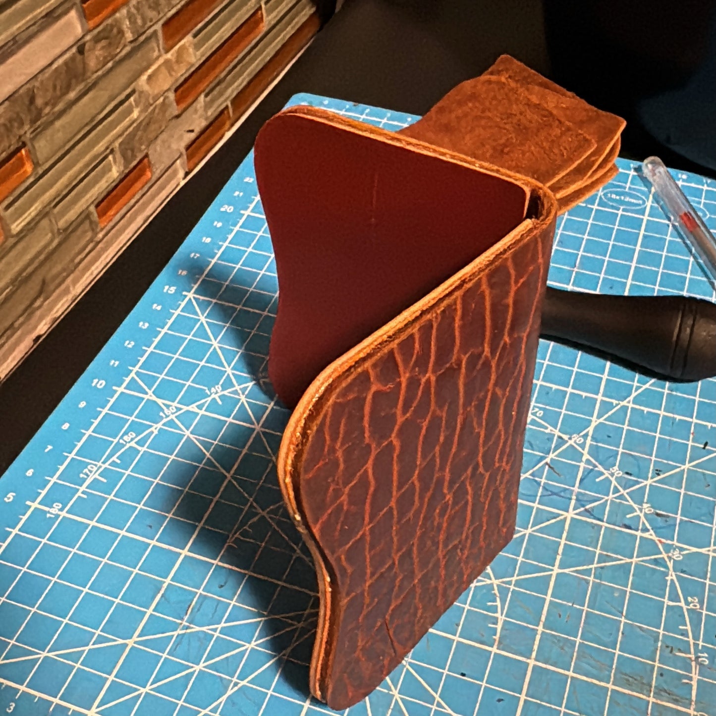 Hip-Po Bison and Horween Dublin wallet