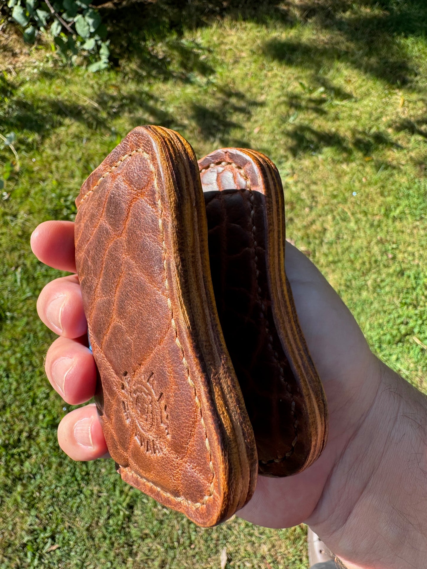 Hip-Po Bison and Horween Dublin wallet