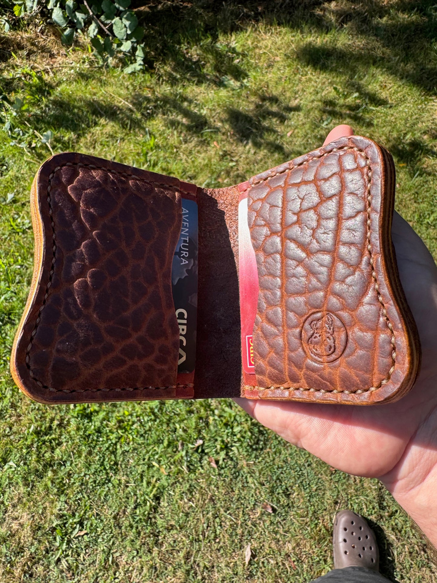 Hip-Po Bison and Horween Dublin wallet