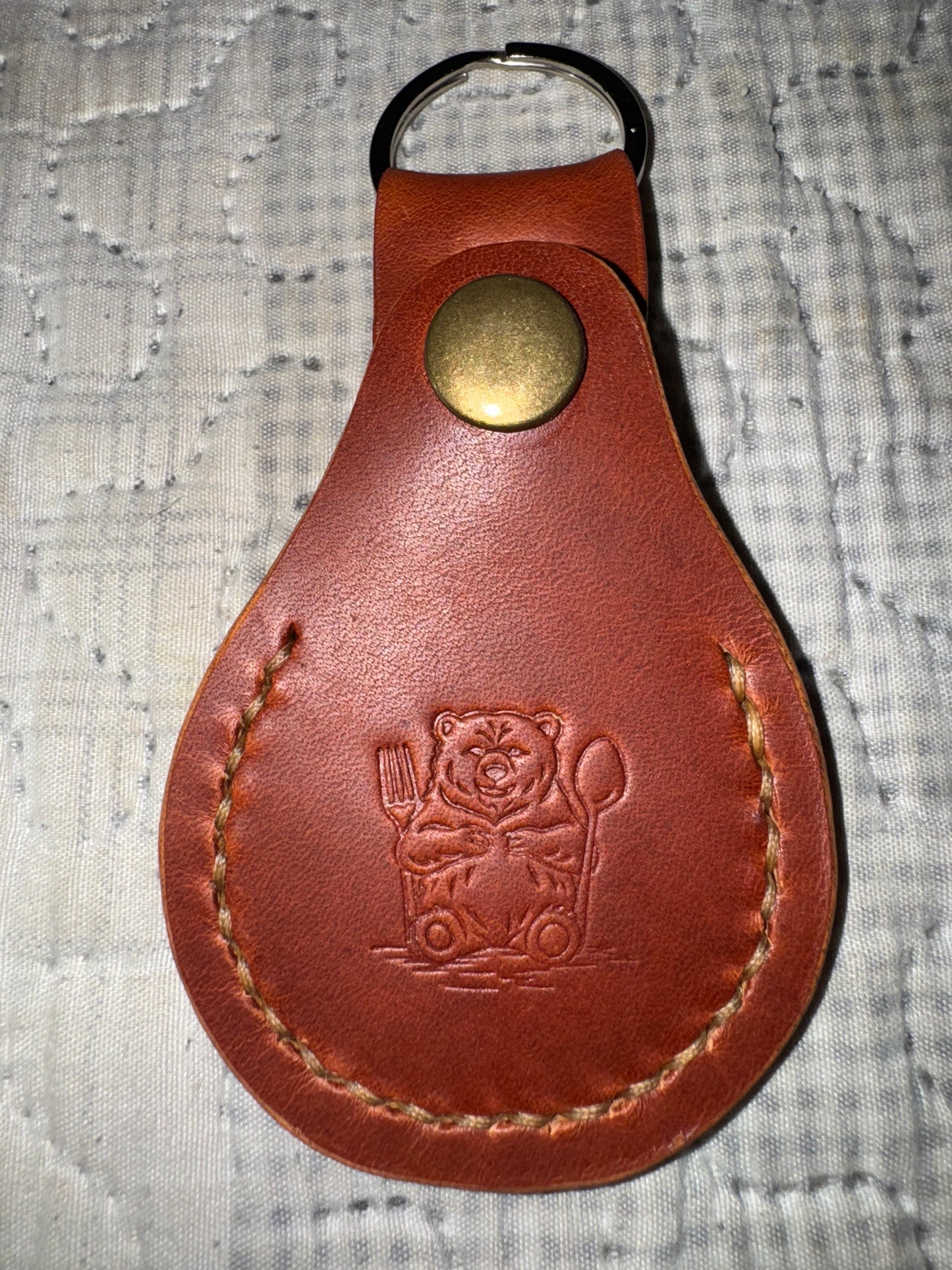 Horween Dublin keychain ring pocket