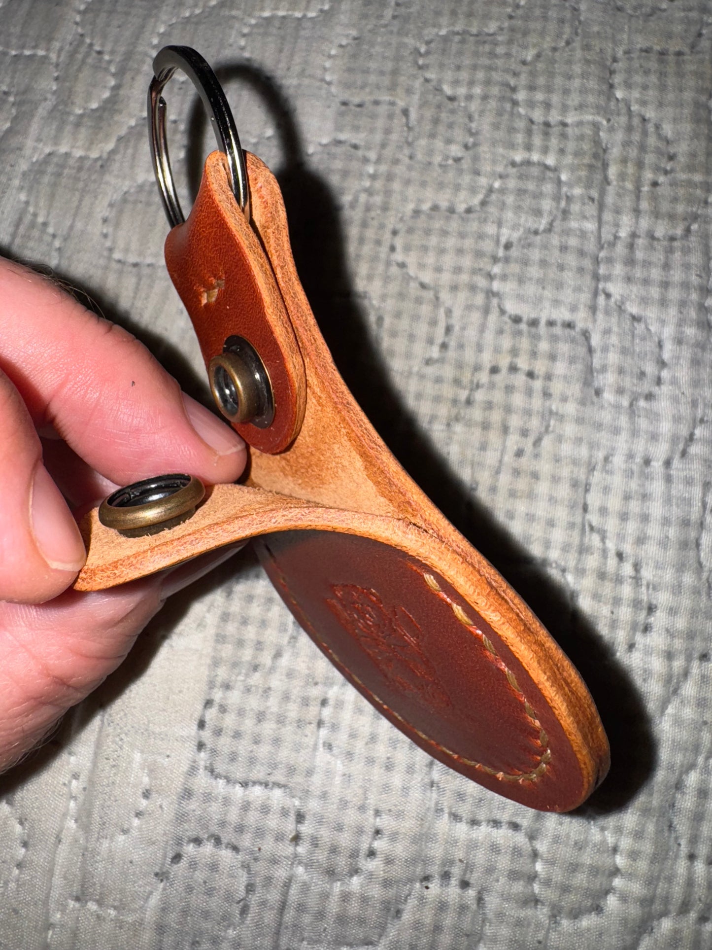 Horween Dublin keychain ring pocket