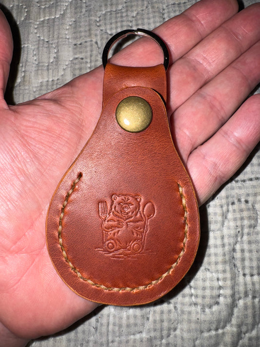 Horween Dublin keychain ring pocket
