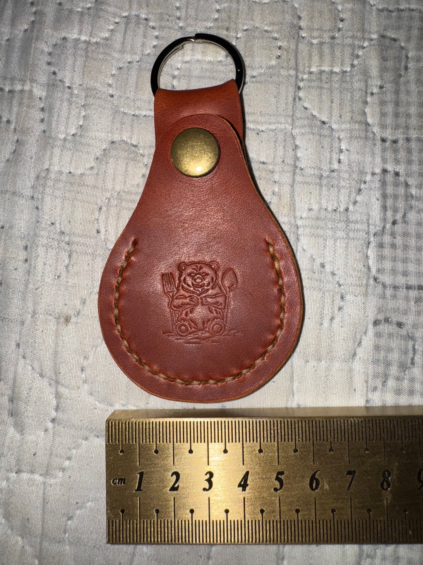 Horween Dublin keychain ring pocket