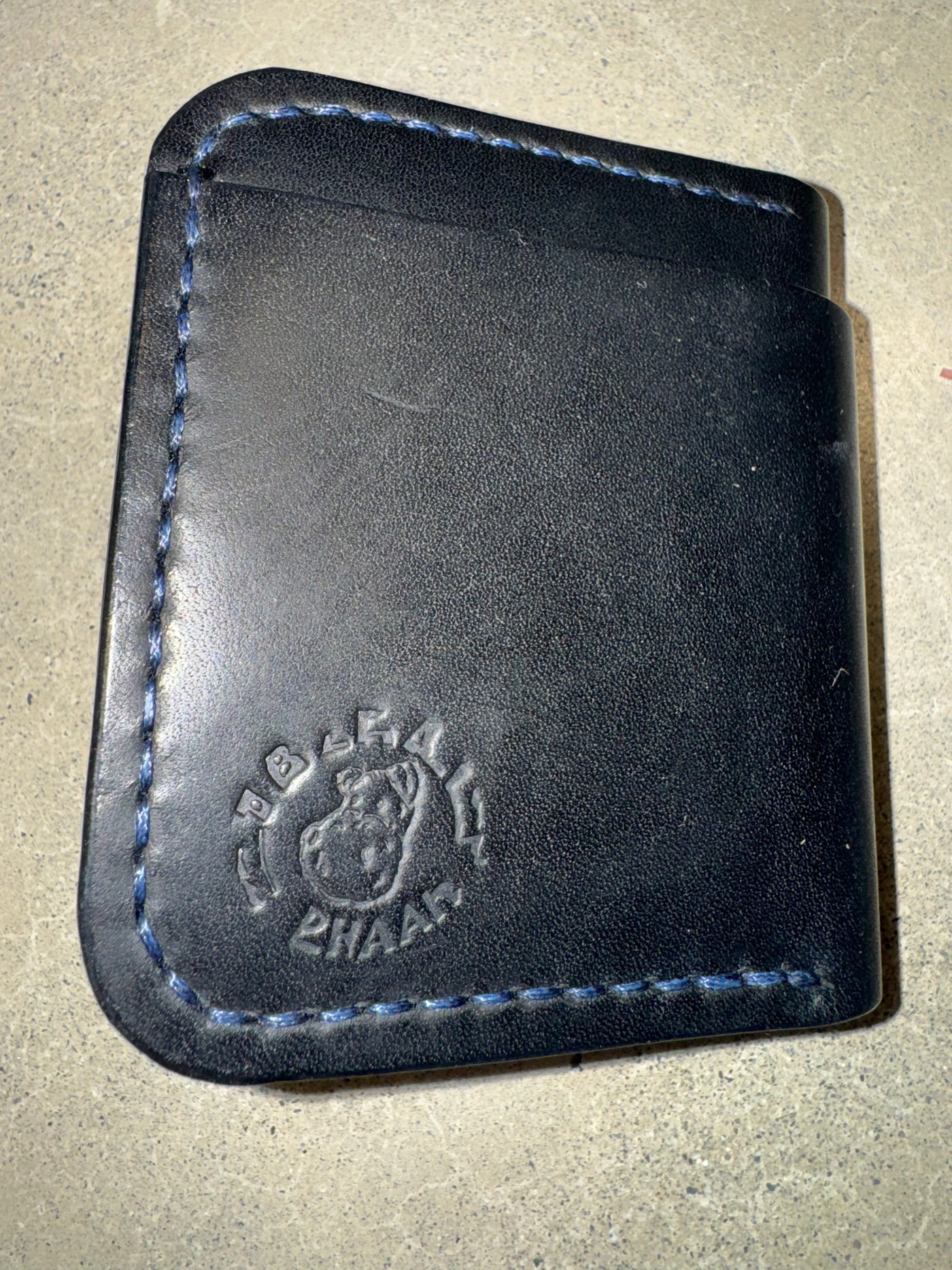 HP-04 Vancouver Bifold in Black Horween Dublin, handmade and saddle-stitched in Vancouver