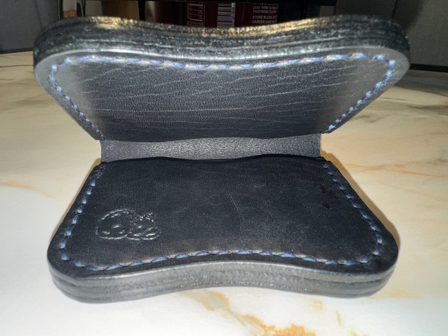 Black Hip-Po wallet in Horween Dublin