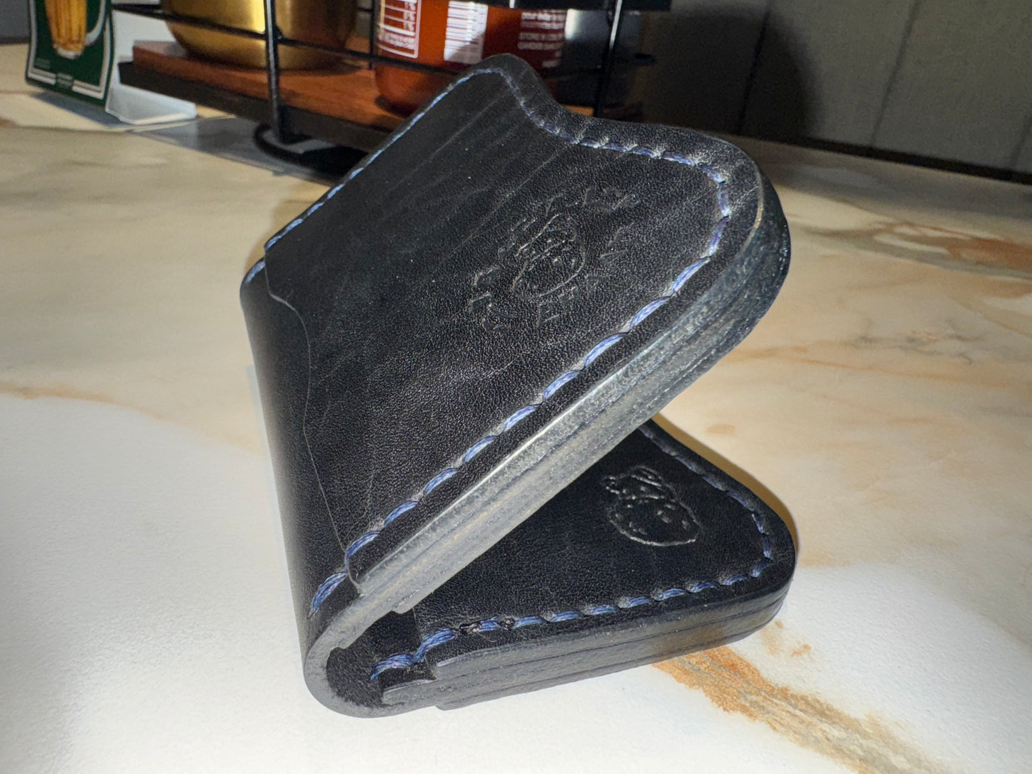 Black Hip-Po wallet in Horween Dublin