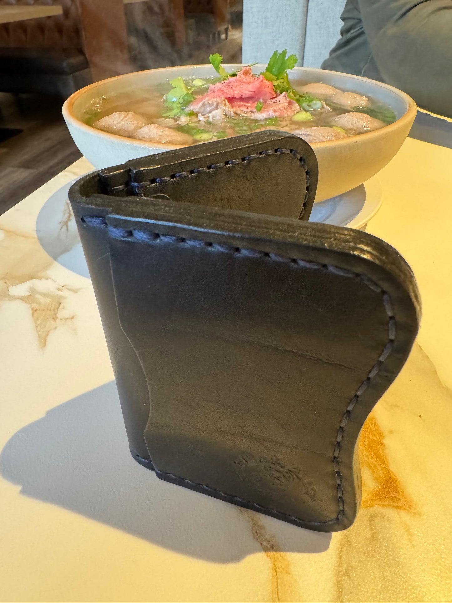 Black Hip-Po wallet in Horween Dublin