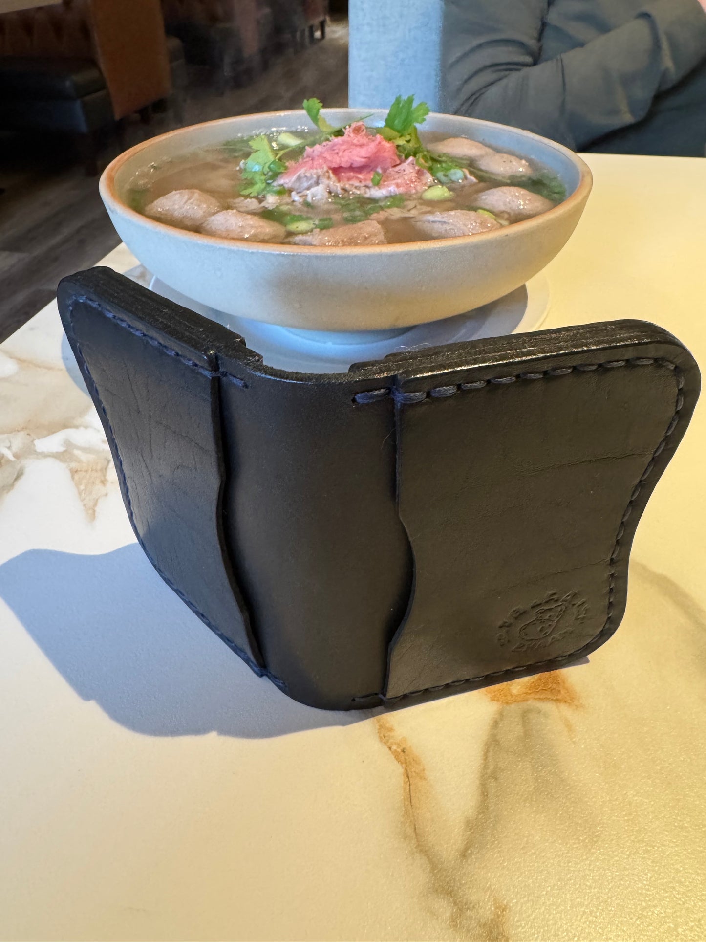 Black Hip-Po wallet in Horween Dublin